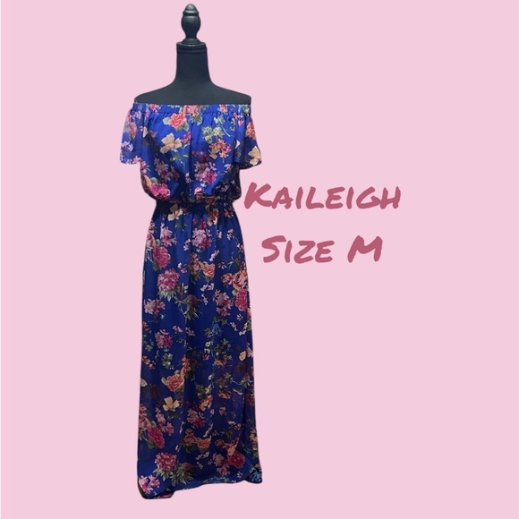 2 FOR 1 FULL LENGTH OFF THE SHOULDER DRESSES SIZE MEDIUM GENTLY WORN - Picture 1 of 6